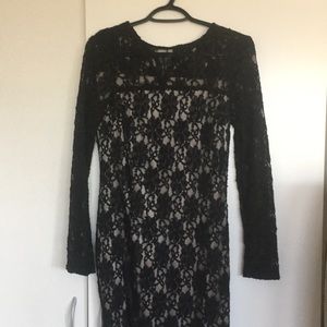 Long sleeves black dress !! Size 8